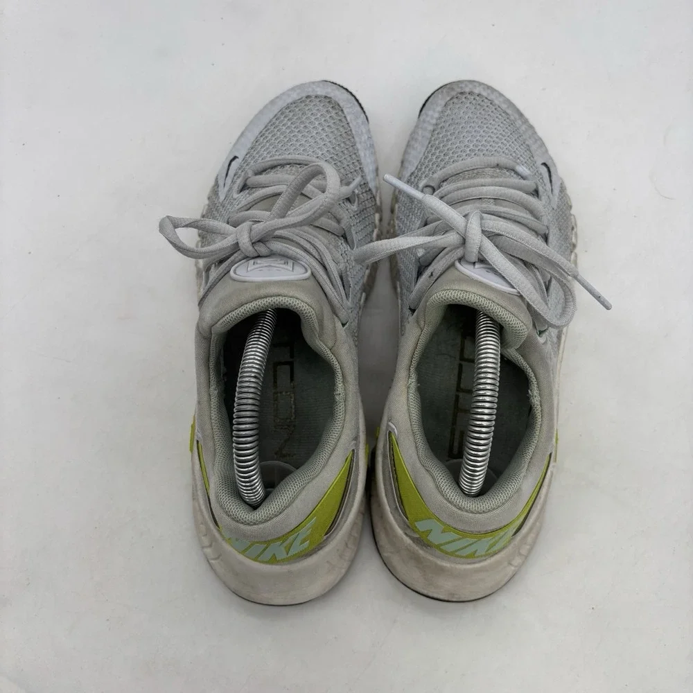 Nike Free Metcon 4 Shoes Womens 8 Grey Green Running Athletic Gyn Work Out
